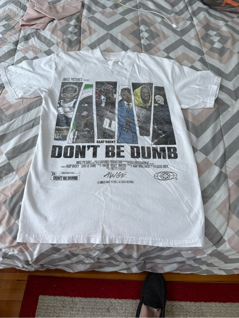 Awge “ Don't Be Dumb" Mens Graphic Tee - White